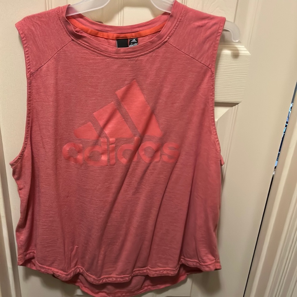 Coral adidas tank size xl